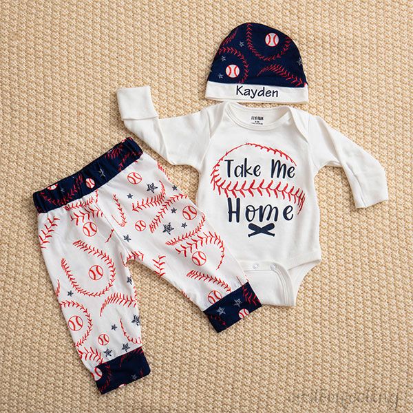 Personalized Newborn Coming Home Outfit  Set