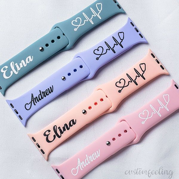 Personalized nurse apple watch band discount