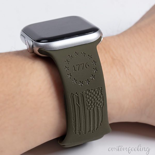 Silicone  Band 1776 WE THE PEOPLE For Fitbit Versa, Versa Lite, and Versa 2 Watch