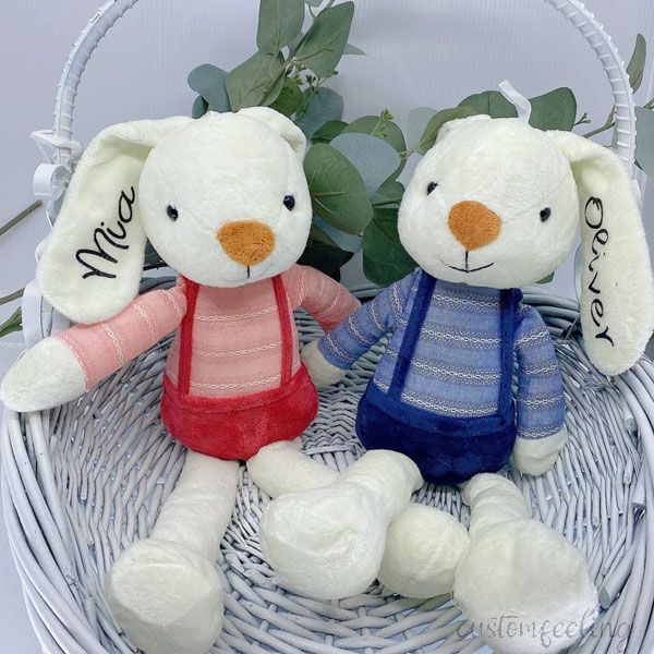 Personalized Soft Plush Handmade Bunny Toy