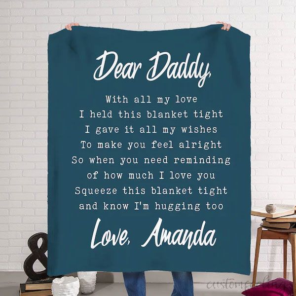 Dear Mom/Dad Blanket Personalized Blanket
