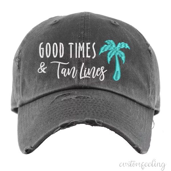 Embroidered Feeling a Little Beachy/Good Times & Tan Lines Hat