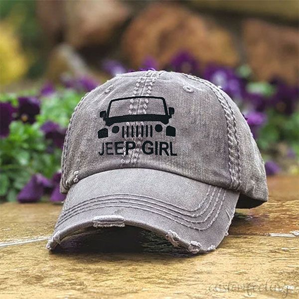 Embroidered Jeeper Hat Outdoor Girl Hat