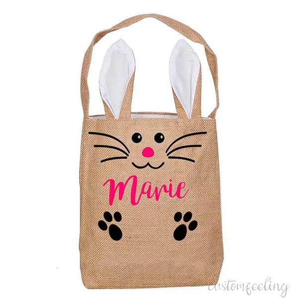 Personalized  Easter Bunny Basket Boy or Girl