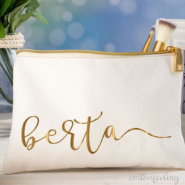 Personalized Bridesmaid Gifts Makeup Bag For Her