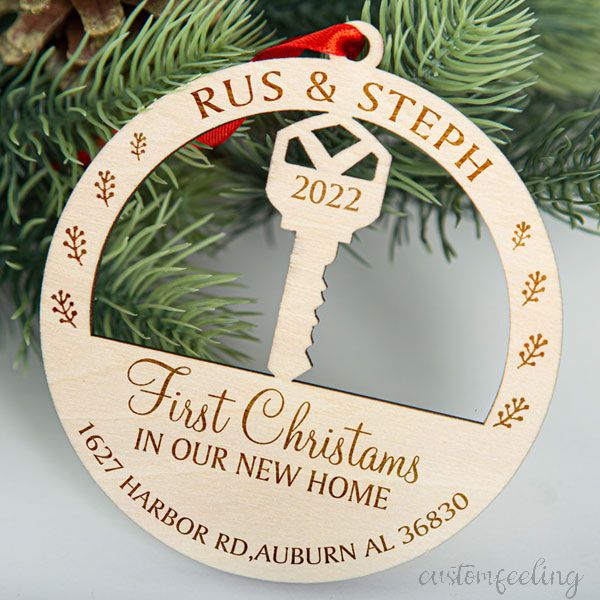 Personalized Christmas New Home Ornament