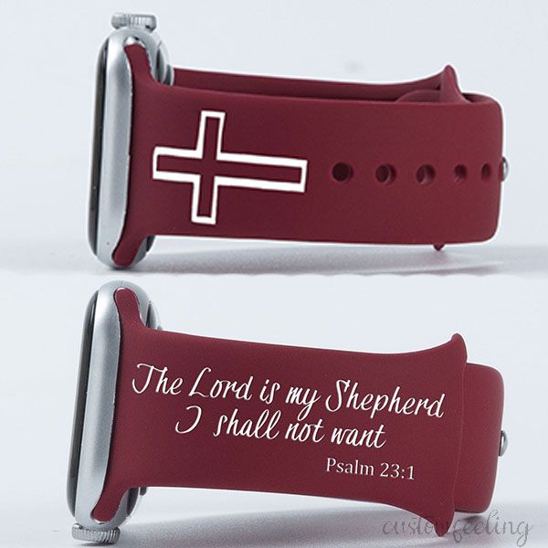 Psalm 23:1 Verse Engraved Band For Apple Watch