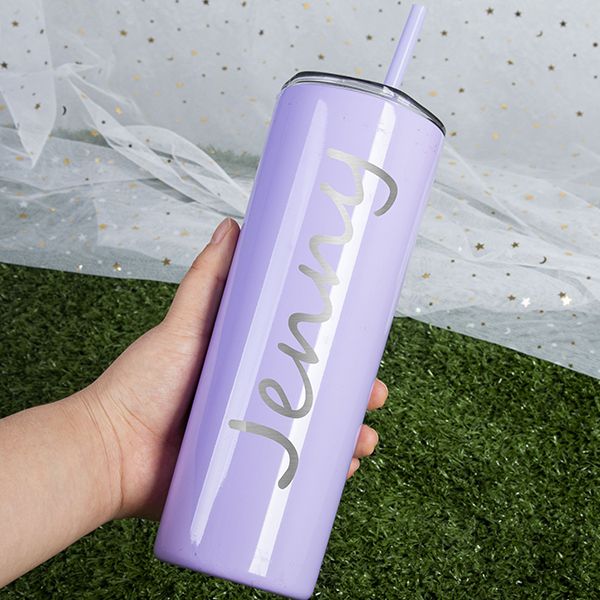 Personalized 20oz Engraved  Name Tumbler With Straw