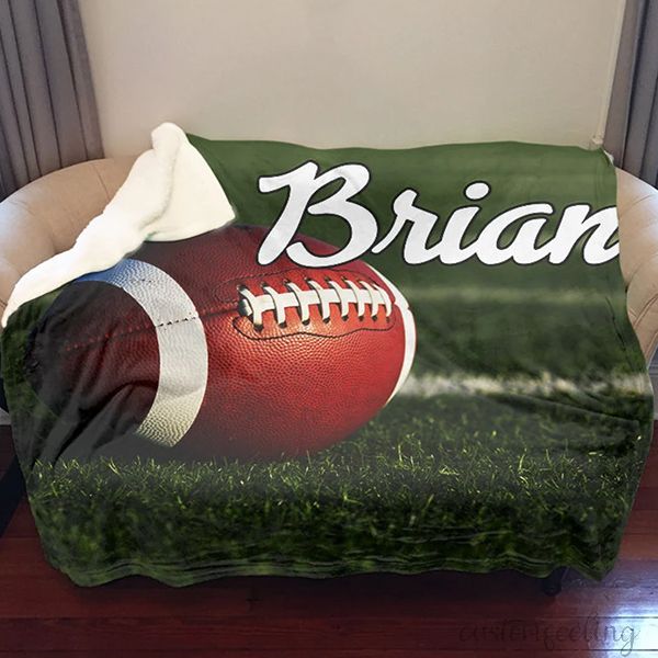  Personalized Premium Extra Soft Custom Football Blankets