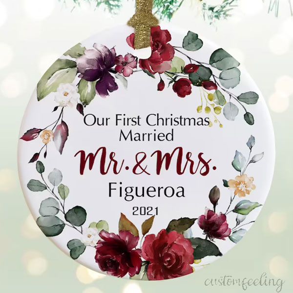 Our first Christmas Anniversary Keepsake Ornament