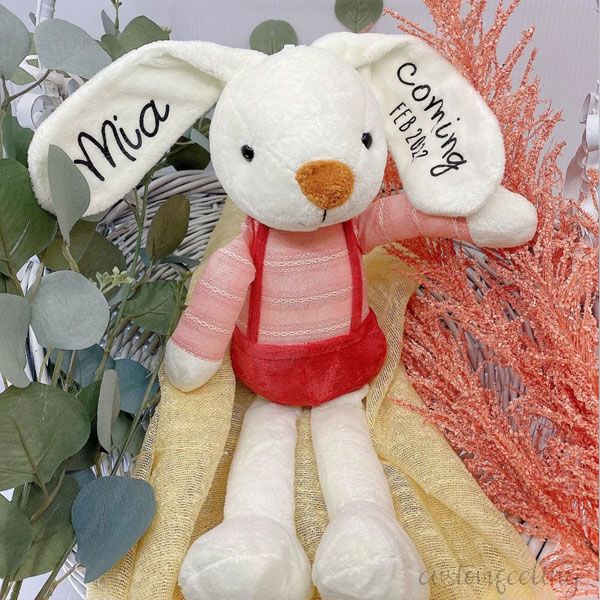 Personalized Soft Plush Handmade Bunny Toy