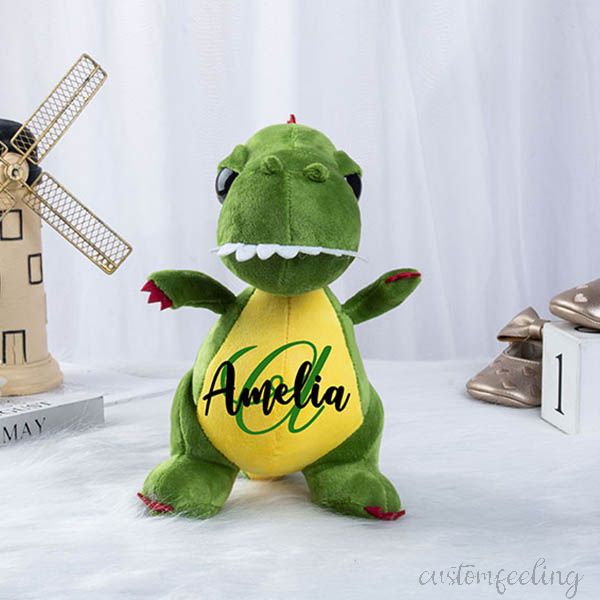Personalized Stuffed Dinosaur Toy