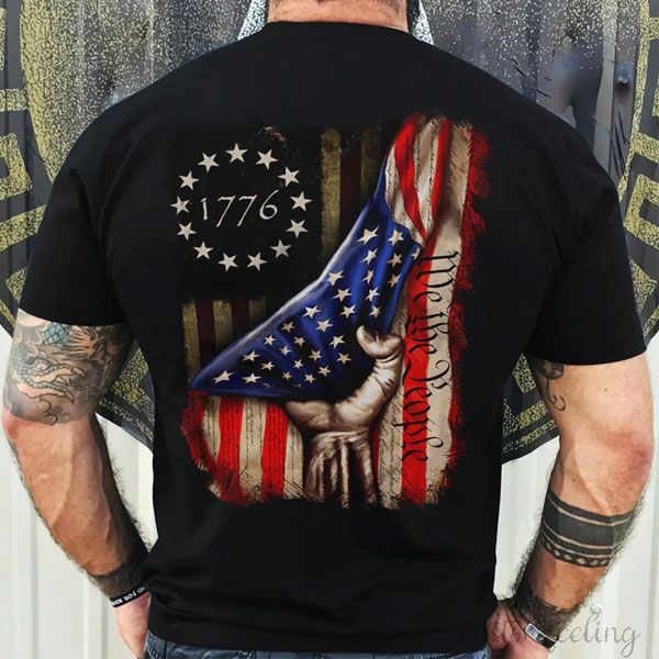 1776 -We  The People American Flag  T-Shirt