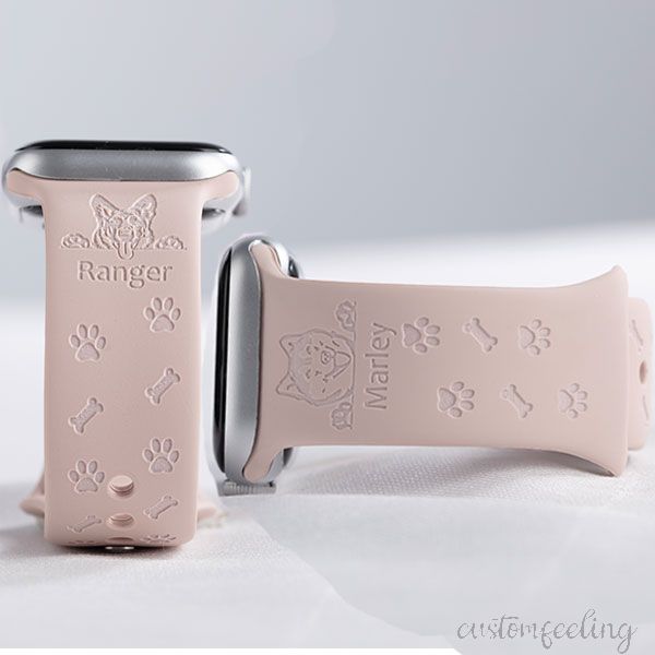 Dog Breed Engraved Band For Apple Watch