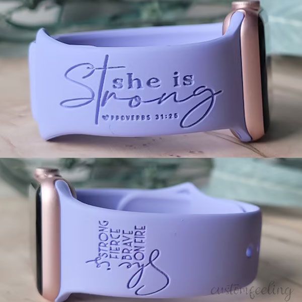SHE IS STRONG Watch Band For Apple Watch 