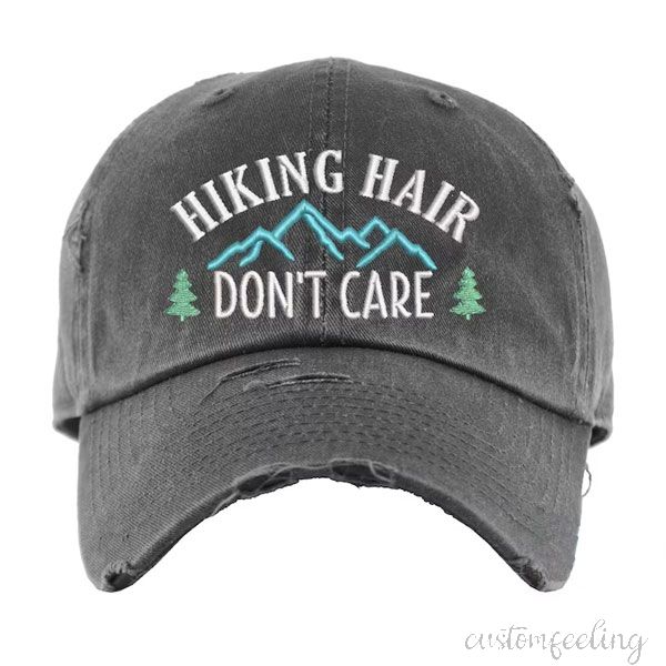 Hiking Hair Don't Care Hat，Adventure Hat，Camping Hat