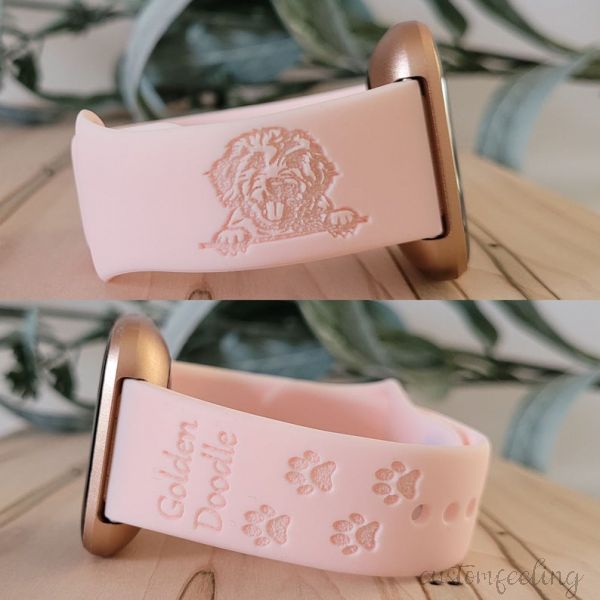 Engraved Dog Breed  Dog Lovers Band For Apple Watch