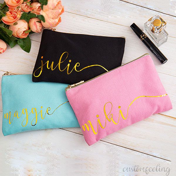 Personalized Bridesmaid Gifts Makeup Bag For Her