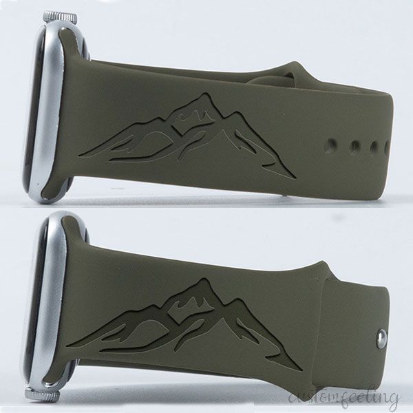 Mountain Range Silicone Watch Band For Apple Watch 