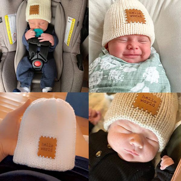 Personalized Newborn Beanie Welcome Baby Gift