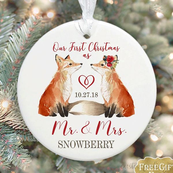 Our First Christmas As Mr&Mrs Ornament