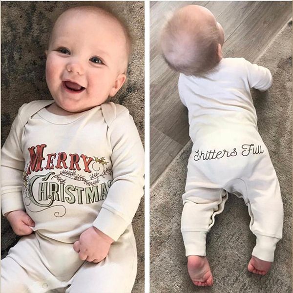 Merry Christmas Organic Cotton Baby Bodysuit
