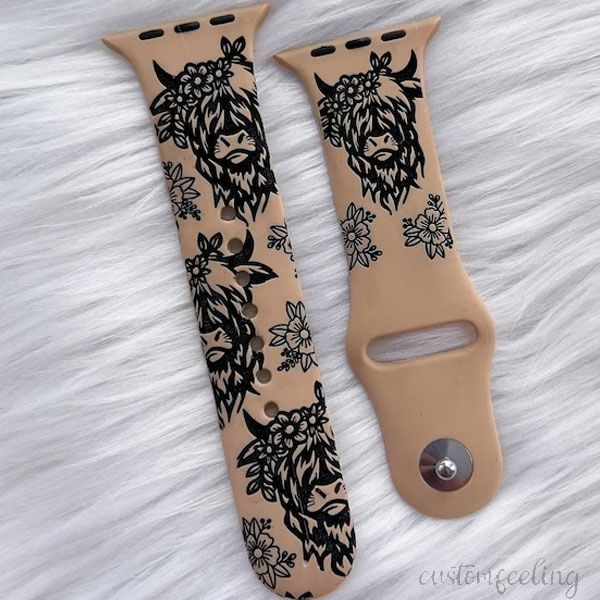 Highland Cow Watch Band For Apple/Fitbit/Samsung Watch 