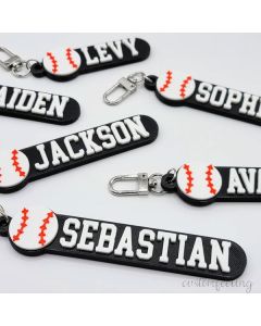 Baseball/Softball Personalized Keychain