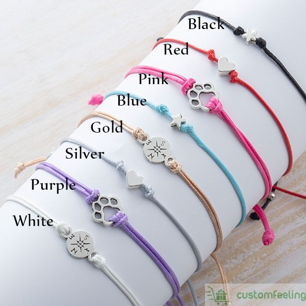 Mommy Daddy Me Bracelets Kids Separation Anxiety Wish Bracelet CustomFeeling