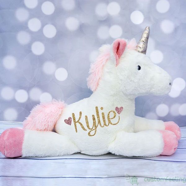 Personalized stuffed deals unicorn